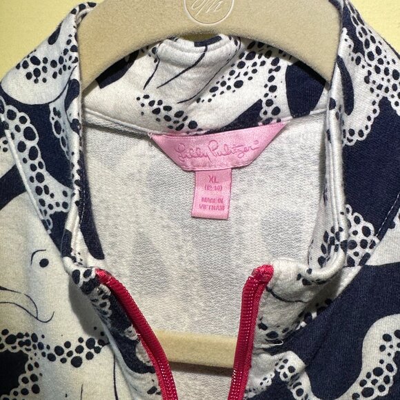 Girls Lilly Pulitzer Half-Zip Pullover, size XL (12-14) - Picture 3 of 6